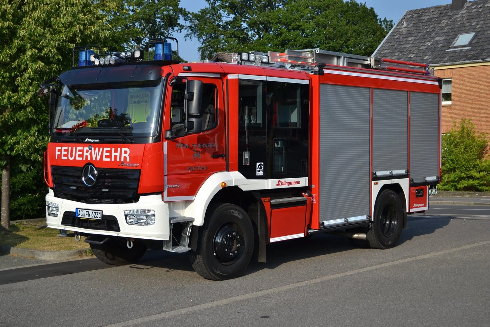 Positivbeispiel eines gut fotografierten Feuerwehrfahrzeugs